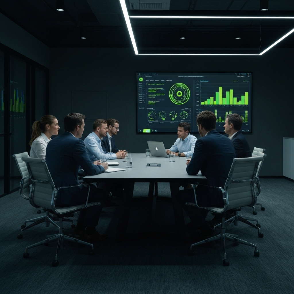 Client meeting in a modern office